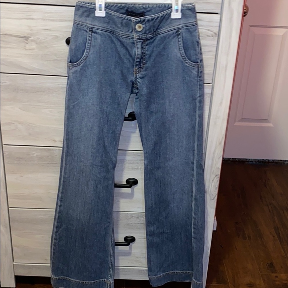 Wide legged denim pants